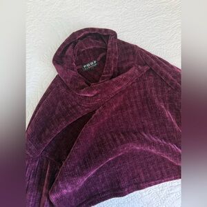 Poof Women's Burgundy Cowl Neck Sweater